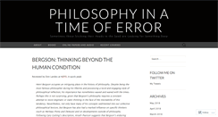 Desktop Screenshot of philosophyinatimeoferror.com